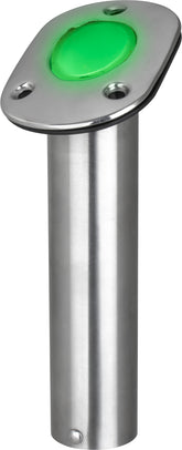 Sea-Dog 325181 Stainless Steel Stamped Flush Rod Holder & Cap with LED Lighted Tube (Bulk)